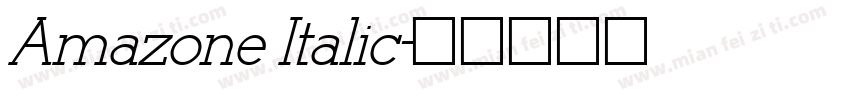 Amazone Italic字体转换